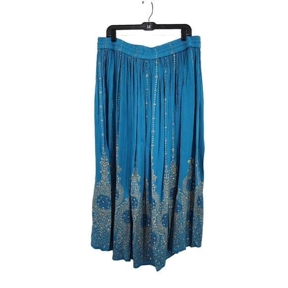 Monroe & Main Women's Plus Gypsy Boho Maxi Skirt - 1X - Picture 5 of 5